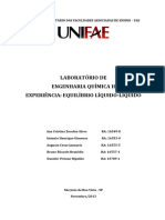 Equilíbrio Líquido-Líquido Sistema Água-Ácido Acético-Acetato de Etila