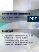 Internal Auditor Competence