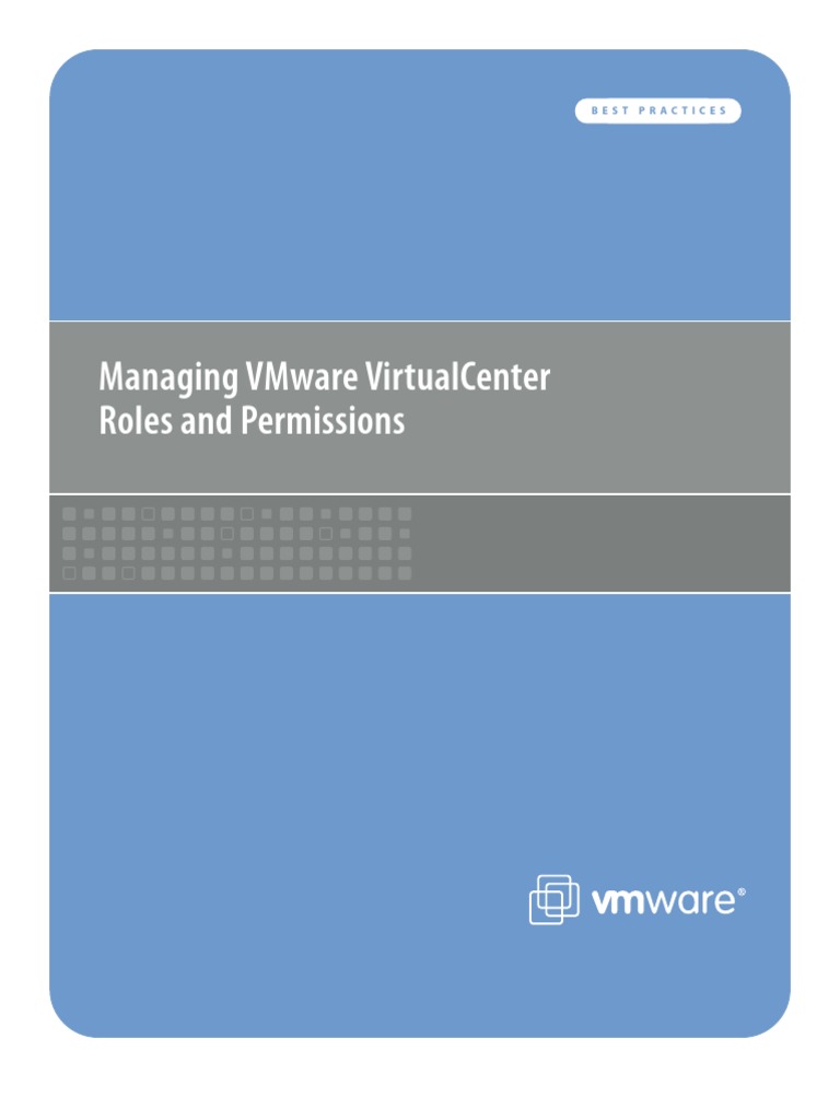 Vi3 VC Roles | PDF | Virtual Machine | Computer Cluster