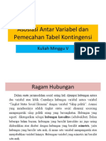 Asosiasi Dan Pemecahan Tabel Kontingensi