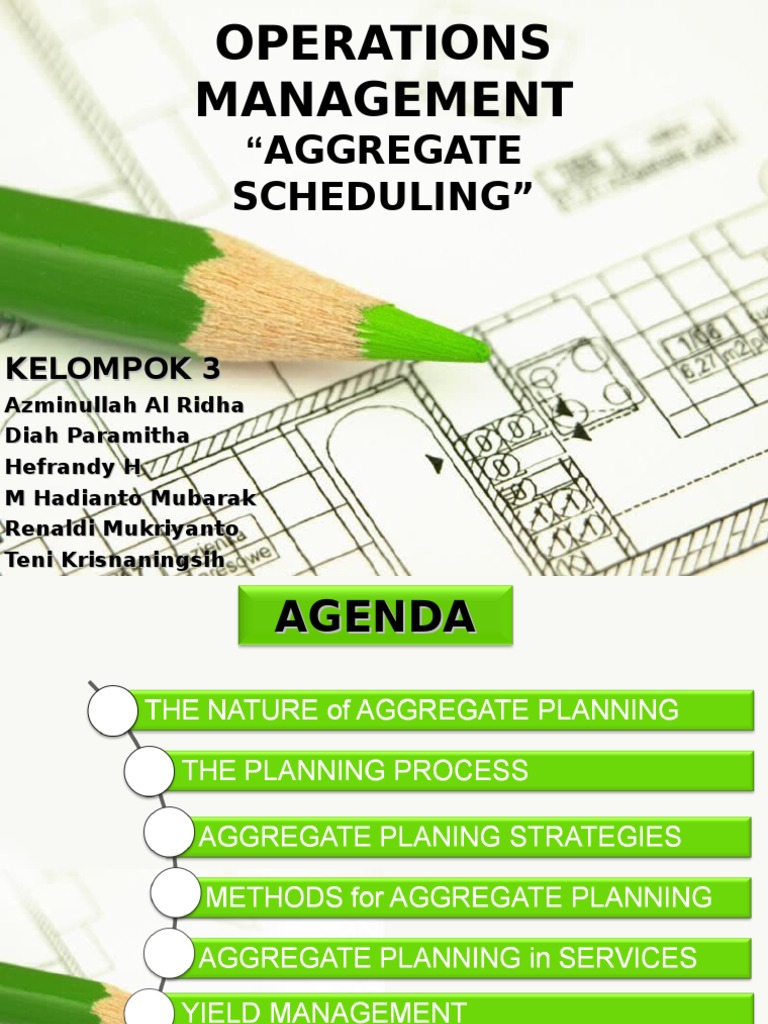 Aggregate Scheduling in Operations Management | PDF | Business ...