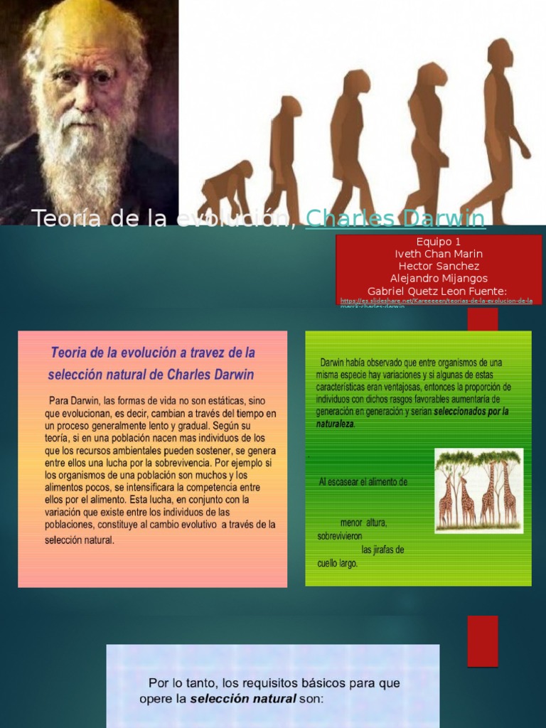 Charles Darwin, Teoria de La Selección Natural. | PDF | Ciencia y ...