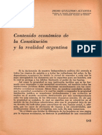 Altamira-Contenido Economico de La Constitucion y de La Realidad Argentina