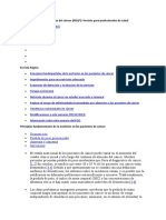 La nutrición en el tratamiento del cáncer