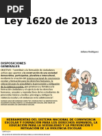 Ley 1620 de 2013: Convivencia Escolar | PDF | Educación de la primera ...