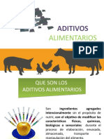 Aditivos Alimentarios Usados en Medicina Veterinaria