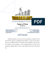 Post 340 - Vocabulary Series - Types of Pens