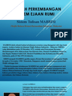 1.1.1 Sejarah Perkembangan Sistem Tulisan Rumi Mabbim PDF