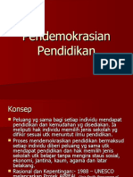 Pendemokrasian Pendidikan