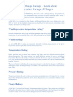 Asme Flange Ratings