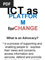 Ict As Platform For Change