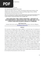 Documenting The Undocumented - A Review On Thai-Philippine Labour Policies and The Impact To Undocumented Filipino Migrant Workers