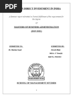 Foreign Direct Investment in India