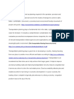 Continuous Transportation Planning Process