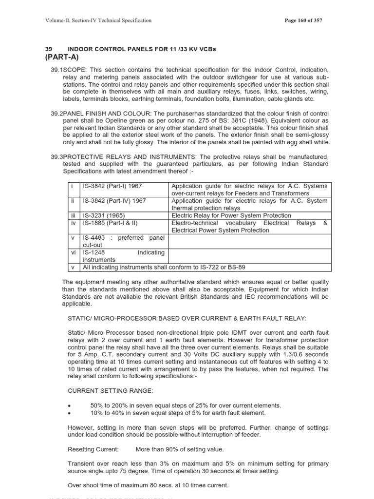 VCB Panels | PDF | Electrical Wiring | Relay