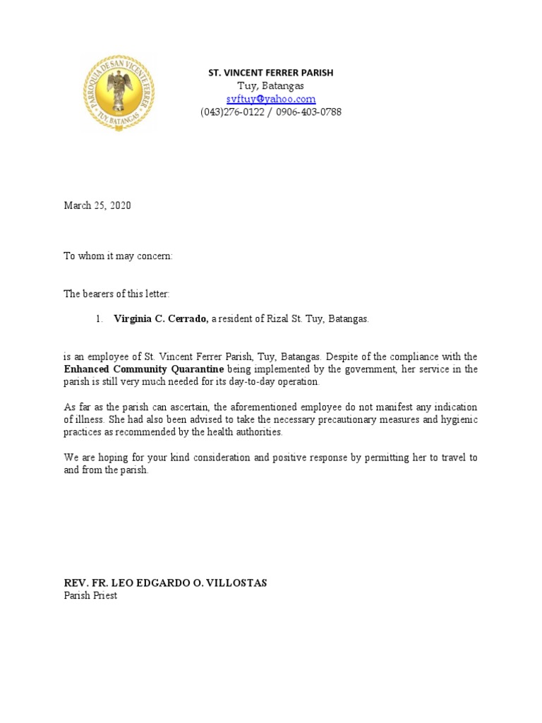 Certificate of Continuous Employment PDF