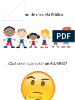 El alumno de escuela Bíblica