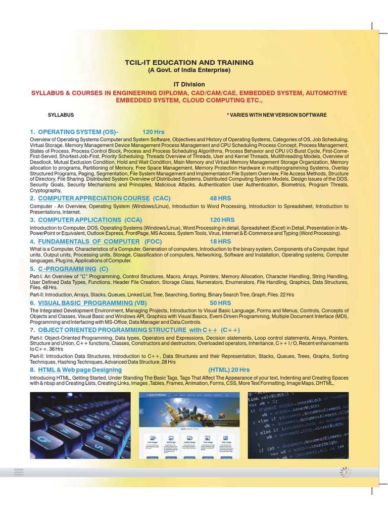 Major Courses Prospectus | PDF | Field Programmable Gate Array ...