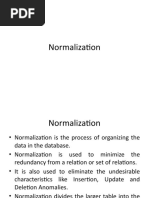 Normalization