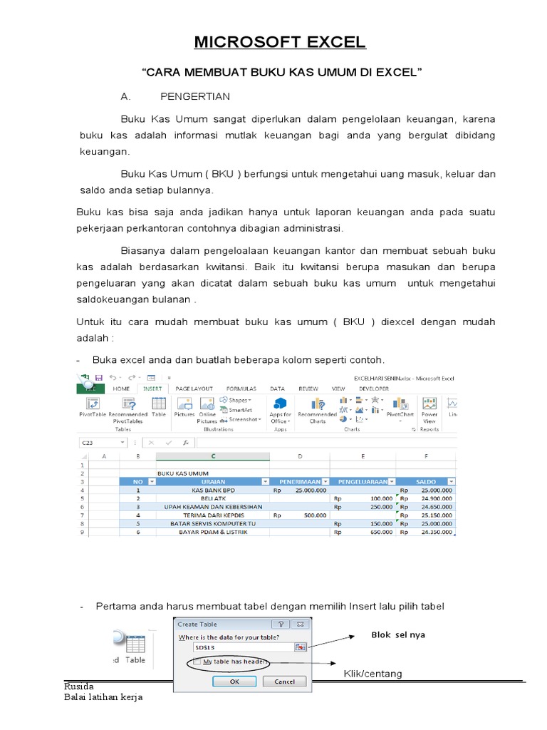 Materi MICROSOFT EXCEL | PDF