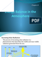 Unit V Chapter 18 Energy Balance in The Atmosphere
