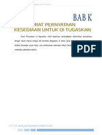 Bab K - Surat Pernyataan Kesediaan Untuk Ditugaskan PDF