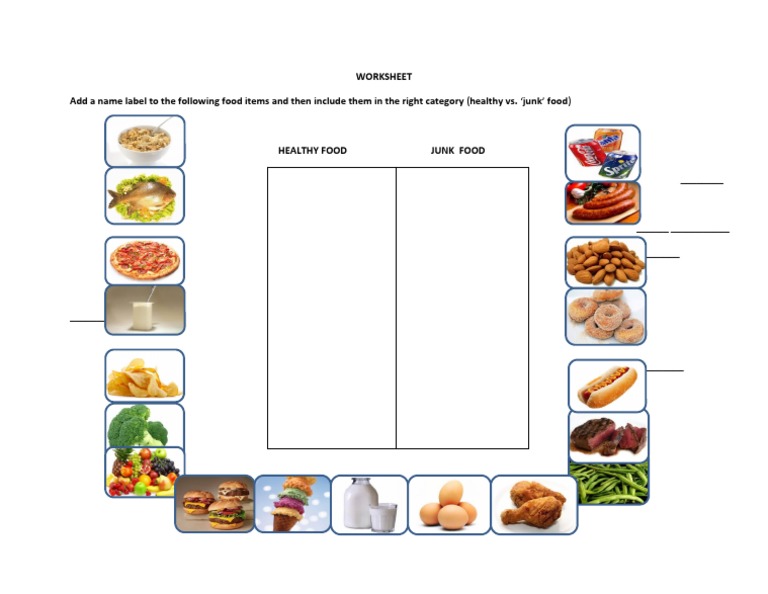 worksheet-healthy-food-junk-food-pdf