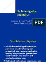 Scientific Investigation Chapter 2 Hallmarks