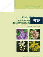 Özönnövének Visszaszorításának Gyakorlati Tapasztalatai PDF