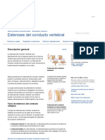 Estenosis Del Conducto Vertebral - Síntomas y Causas - Mayo Clinic