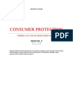 Consumer Protection: Where Law and Businss Ethics Meet