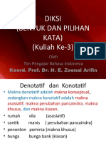 Diksi-Bentuk Dan Pilihan Kata