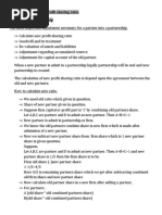 Partnership New Profit Sharing Ratio