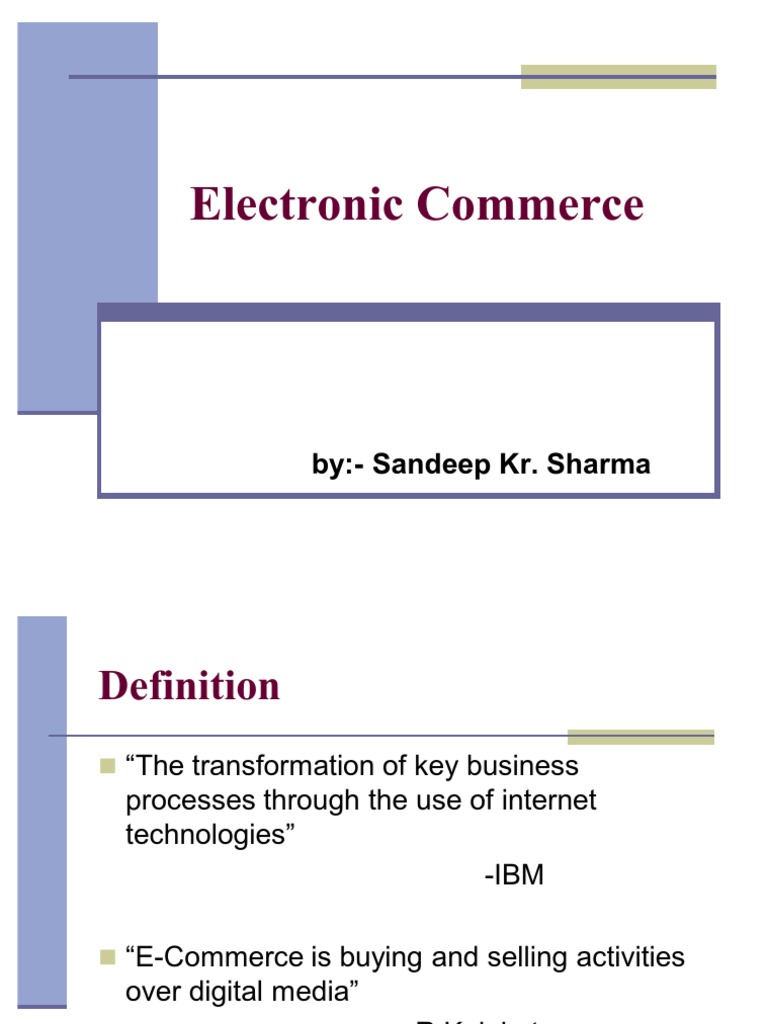 Electronic Commerce | PDF | Computers | Technology & Engineering