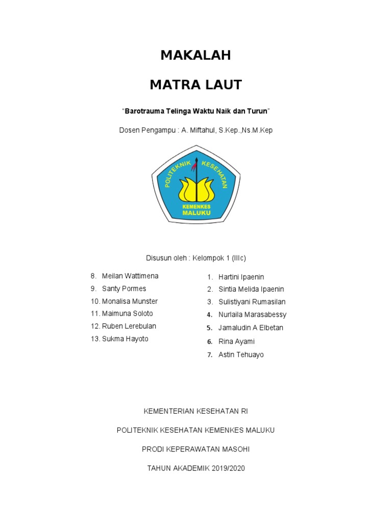 Barotrauma Telinga 2 | PDF