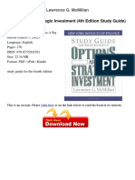 Options As A Strategic Investment 4th Edition Study Guide Lawrence G Mcmillan