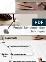 Konsumsi Dan Tabungan