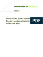 Prueba de Acceso A Grado Profesional Conservatorio