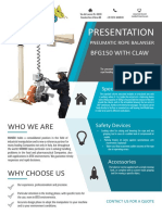 MANIBO's Pneumatic BALANCER BFG150 With CLAWS