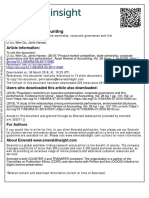 J5 - Product Market Competition, State Ownership, Corporate Governance and Firm Performance PDF