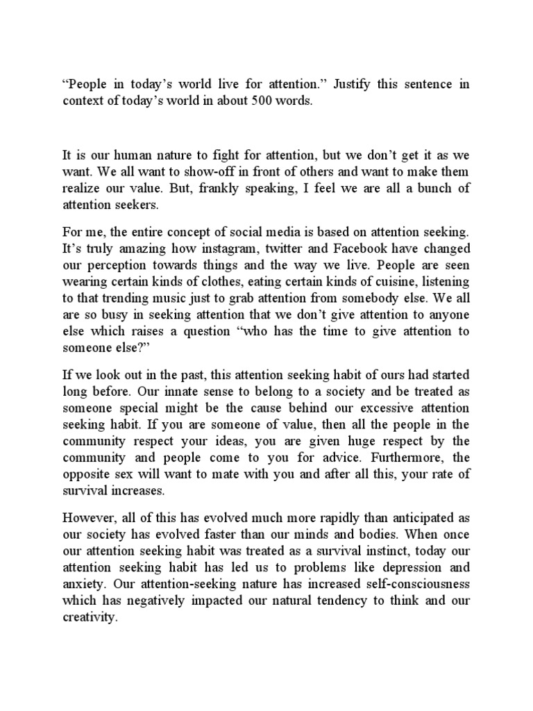 Graded Written Paper PDF Attention Neuroscience