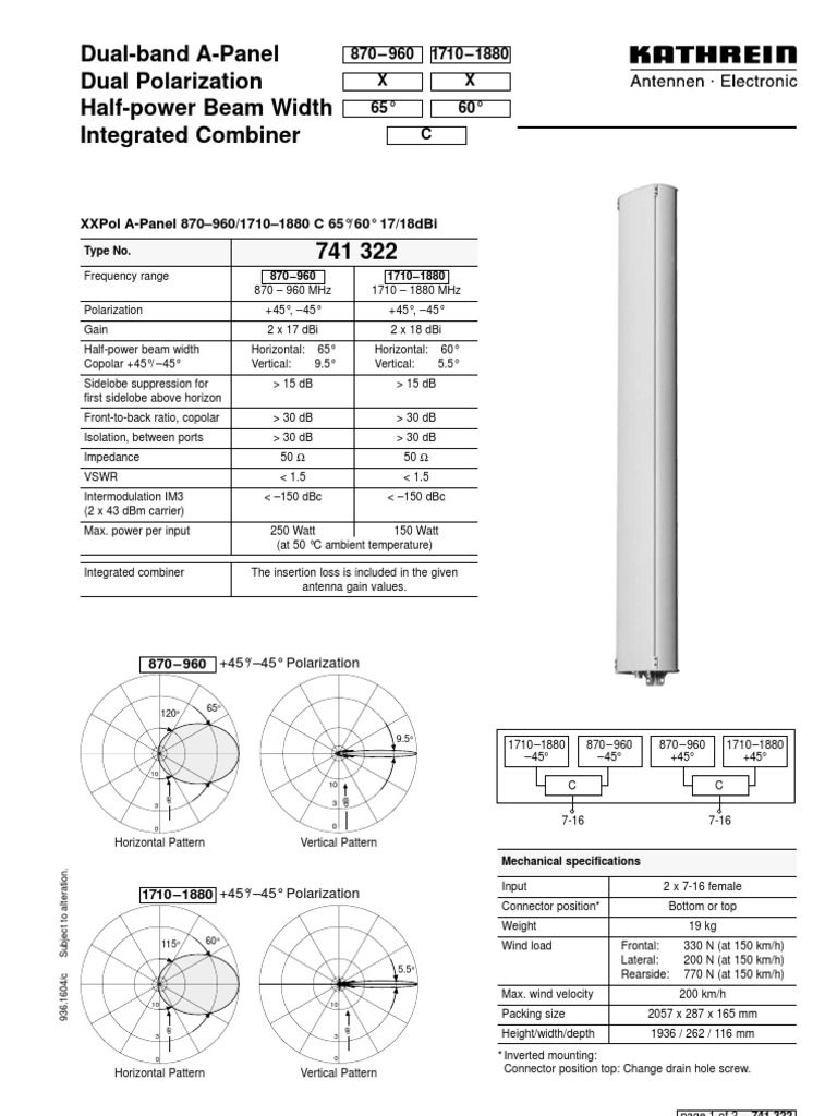 Dual-Band Dual Polarization Antenna | PDF | Antenna (Radio) | Decibel