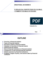 Changing Role of Financial Institution in Global Trade in Current Global Economy