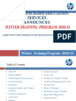 HP Winter Training Program Registration