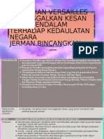 Perjanjian Versailles Meninggalkan Kesan Yang Mendalam Terhadap Kedaulatan