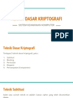 Teknik Dasar Kriptografi PDF