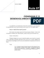 Cidadania e desenvolvimento social