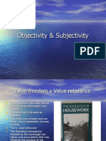 Objectivity Subjectivity