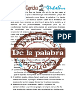 Reglas Caprichos y Desastres de La Palabra