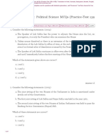 Political Science MCQs Practice Test 139 PDF